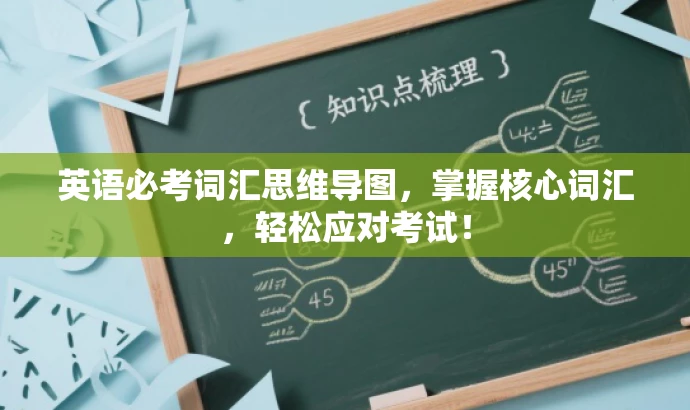 英语必考词汇思维导图,掌握核心词汇,轻松应对考试! 英语必考词汇思维导图,掌握核心词汇,轻松应对考试!