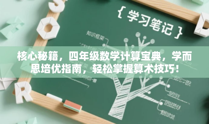 核心秘籍,四年级数学计算宝典,学而思培优指南,轻松掌握算术技巧! 核心秘籍,四年级数学计算宝典,学而思培优指南,轻松掌握算术技巧!