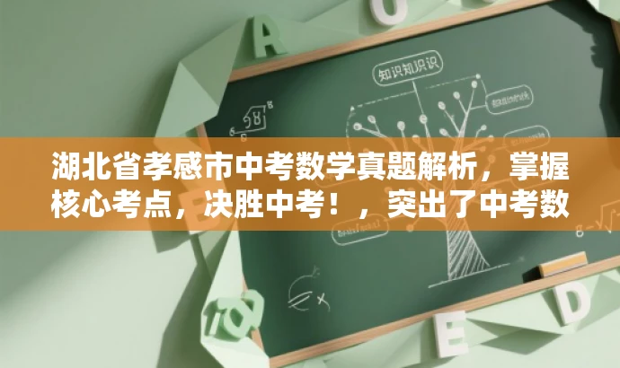湖北省孝感市中考数学真题解析,掌握核心考点,决胜中考!,突出了中考数学的核心价值,强调了解题技巧和考试重点,同时使用了具有吸引力的语言来吸引目标人群的注意力。 湖北省孝感市中考数学真题解析,掌握核心考点,决胜中考!,突出了中考数学的核心价值,强调了解题技巧和考试重点,同时使用了具有吸引力的语言来吸引目标人群的注意力。