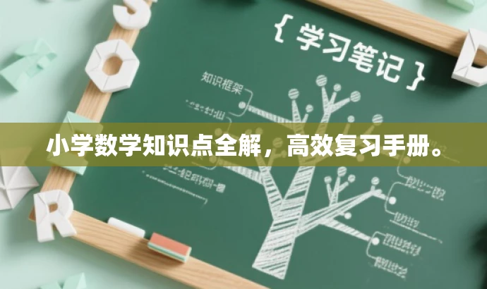 小学数学知识点全解，高效复习手册。