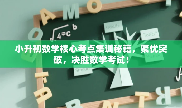 小升初数学核心考点集训秘籍,聚优突破,决胜数学考试! 小升初数学核心考点集训秘籍,聚优突破,决胜数学考试!