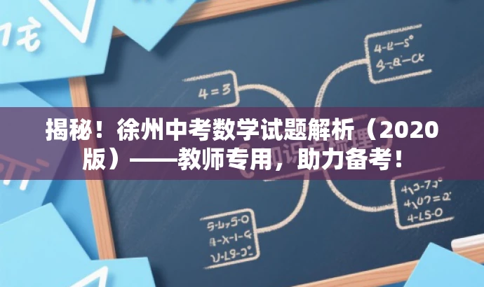 揭秘!徐州中考数学试题解析(2020版)——教师专用,助力备考! 揭秘!徐州中考数学试题解析(2020版)——教师专用,助力备考!