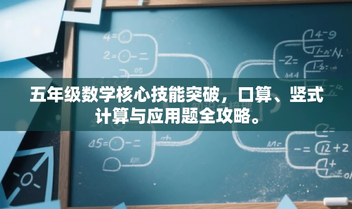 五年级数学核心技能突破，口算、竖式计算与应用题全攻略。