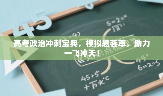 高考政治冲刺宝典,模拟题荟萃,助力一飞冲天! 高考政治冲刺宝典,模拟题荟萃,助力一飞冲天!