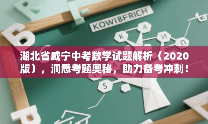 湖北省咸宁中考数学试题解析(2020版),洞悉考题奥秘,助力备考冲刺! 湖北省咸宁中考数学试题解析(2020版),洞悉考题奥秘,助力备考冲刺!