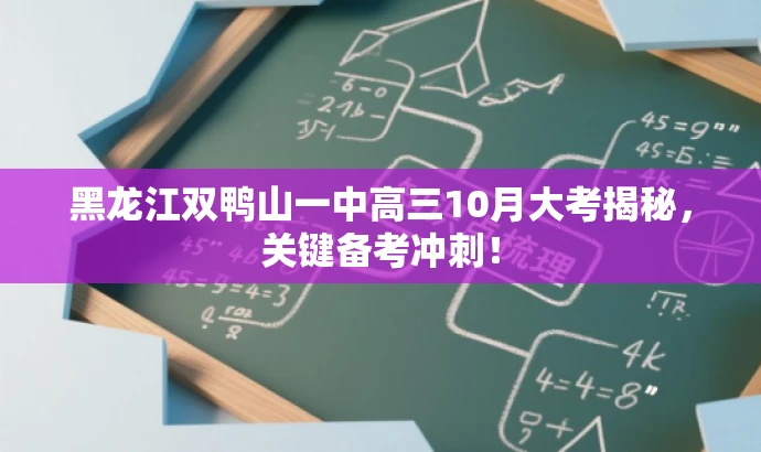 黑龙江双鸭山一中高三10月大考揭秘，关键备考冲刺！