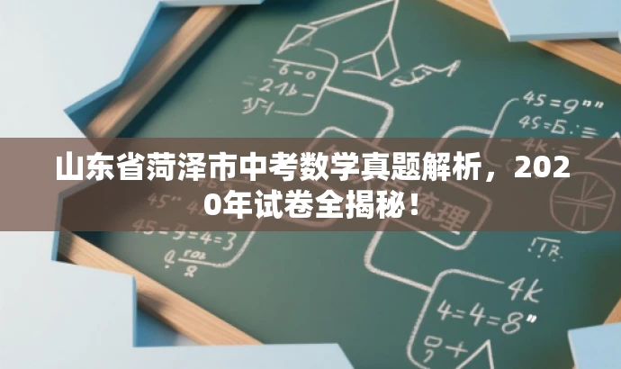 山东省菏泽市中考数学真题解析,2020年试卷全揭秘! 山东省菏泽市中考数学真题解析,2020年试卷全揭秘!