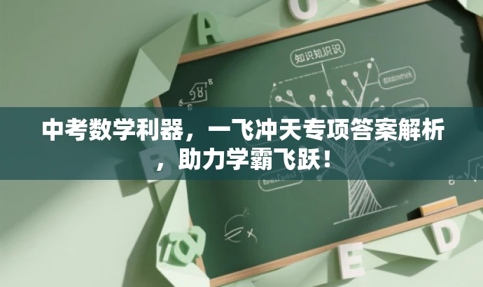 中考数学利器,一飞冲天专项答案解析,助力学霸飞跃! 中考数学利器,一飞冲天专项答案解析,助力学霸飞跃!