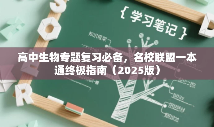 高中生物专题复习必备,名校联盟一本通终极指南(2025版) 高中生物专题复习必备,名校联盟一本通终极指南(2025版)