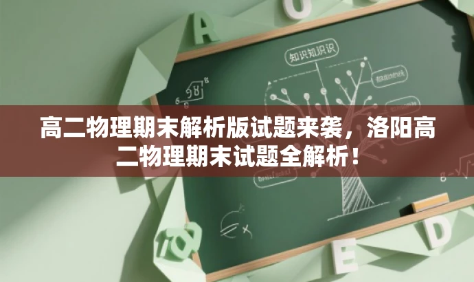高二物理期末解析版试题来袭，洛阳高二物理期末试题全解析！