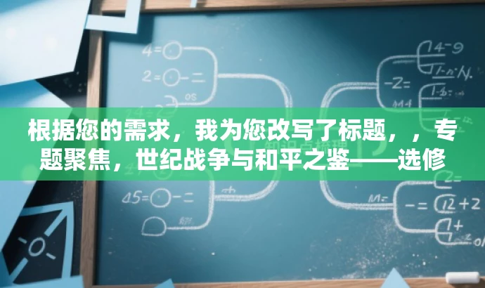 根据您的需求,我为您改写了标题,,专题聚焦,世纪战争与和平之鉴——选修三深度解读。,突出了核心价值,强调了战争与和平的历史背景,同时语言简洁、有吸引力,适合吸引目标人群的注意力。 根据您的需求,我为您改写了标题,,专题聚焦,世纪战争与和平之鉴——选修三深度解读。,突出了核心价值,强调了战争与和平的历史背景,同时语言简洁、有吸引力,适合吸引目标人群的注意力。