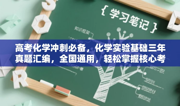 高考化学冲刺必备,化学实验基础三年真题汇编,全国通用,轻松掌握核心考点! 高考化学冲刺必备,化学实验基础三年真题汇编,全国通用,轻松掌握核心考点!