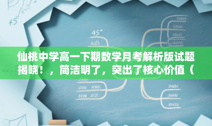 仙桃中学高一下期数学月考解析版试题揭晓!,简洁明了,突出了核心价值(高一下期数学月考解析版试题),同时使用了揭晓这样的词汇来吸引读者的注意力,适配目标人群需求。 仙桃中学高一下期数学月考解析版试题揭晓!,简洁明了,突出了核心价值(高一下期数学月考解析版试题),同时使用了揭晓这样的词汇来吸引读者的注意力,适配目标人群需求。