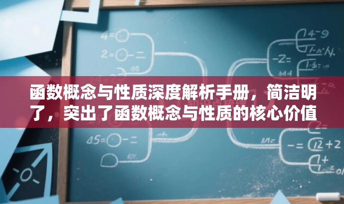函数概念与性质深度解析手册，简洁明了，突出了函数概念与性质的核心价值，同时使用了深度解析手册这样的词汇来吸引目标人群的注意力，语言具有吸引力。