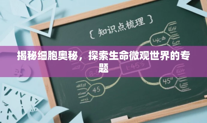 揭秘细胞奥秘,探索生命微观世界的专题 揭秘细胞奥秘,探索生命微观世界的专题