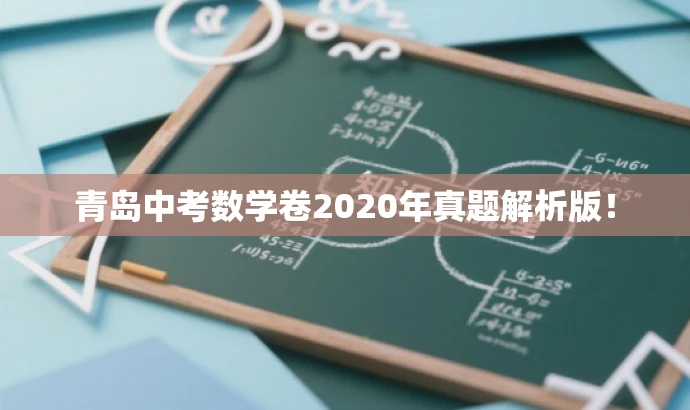 青岛中考数学卷2020年真题解析版！