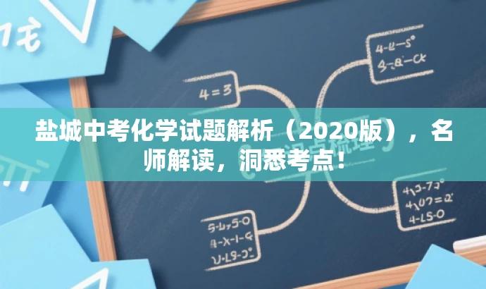 盐城中考化学试题解析(2020版),名师解读,洞悉考点! 盐城中考化学试题解析(2020版),名师解读,洞悉考点!
