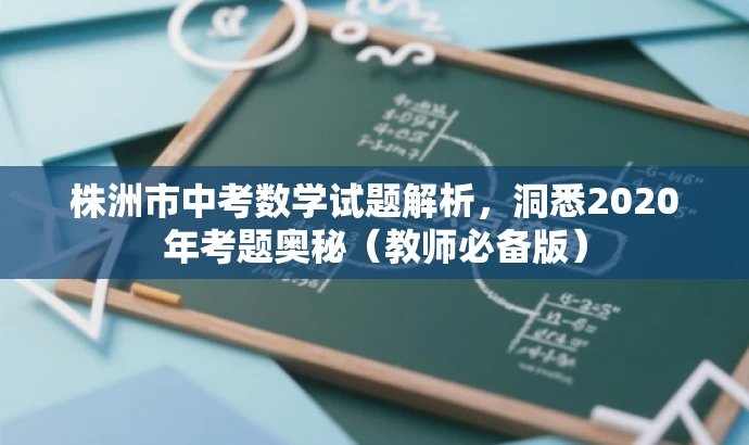 株洲市中考数学试题解析,洞悉2020年考题奥秘(教师必备版) 株洲市中考数学试题解析,洞悉2020年考题奥秘(教师必备版)