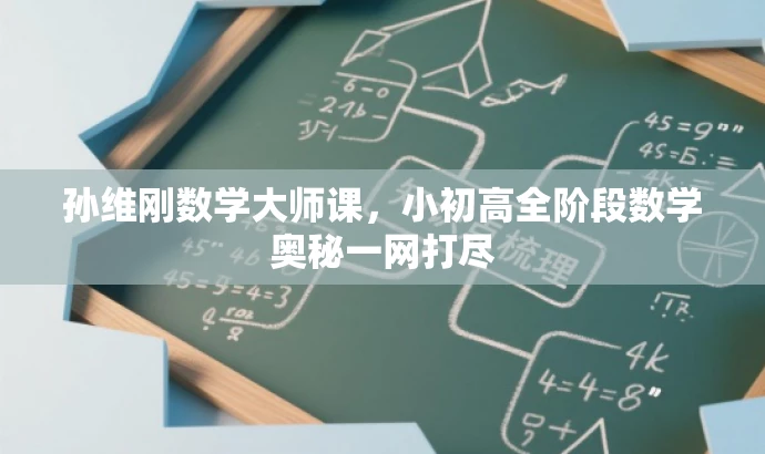 孙维刚数学大师课，小初高全阶段数学奥秘一网打尽