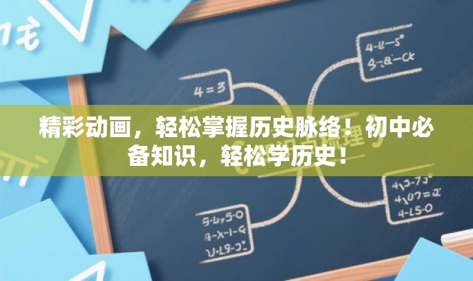 精彩动画，轻松掌握历史脉络！初中必备知识，轻松学历史！