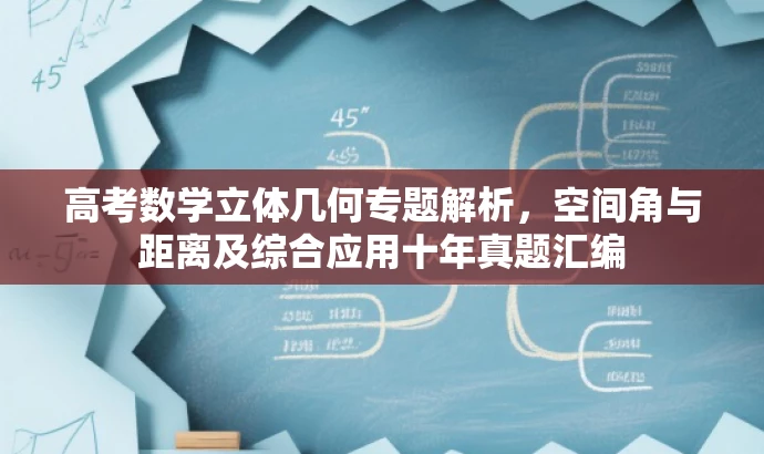 高考数学立体几何专题解析，空间角与距离及综合应用十年真题汇编