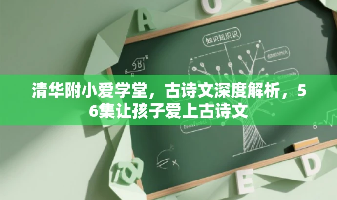 清华附小爱学堂,古诗文深度解析,56集让孩子爱上古诗文 清华附小爱学堂,古诗文深度解析,56集让孩子爱上古诗文