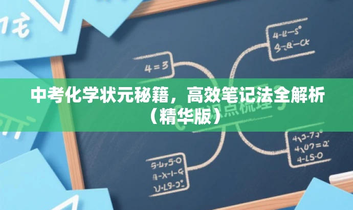 中考化学状元秘籍，高效笔记法全解析（精华版）