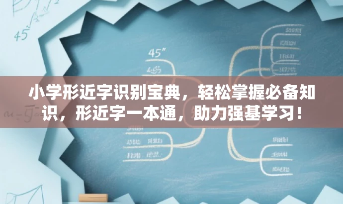 小学形近字识别宝典,轻松掌握必备知识,形近字一本通,助力强基学习! 小学形近字识别宝典,轻松掌握必备知识,形近字一本通,助力强基学习!