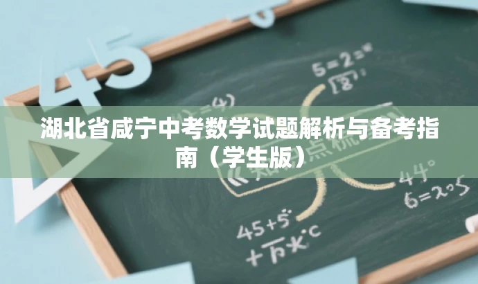 湖北省咸宁中考数学试题解析与备考指南(学生版) 湖北省咸宁中考数学试题解析与备考指南(学生版)