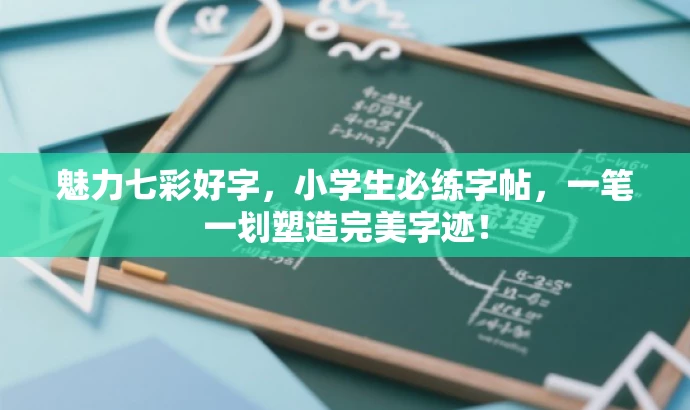 魅力七彩好字,小学生必练字帖,一笔一划塑造完美字迹! 魅力七彩好字,小学生必练字帖,一笔一划塑造完美字迹!