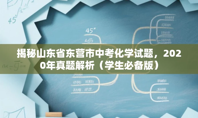 揭秘山东省东营市中考化学试题,2020年真题解析(学生必备版) 揭秘山东省东营市中考化学试题,2020年真题解析(学生必备版)