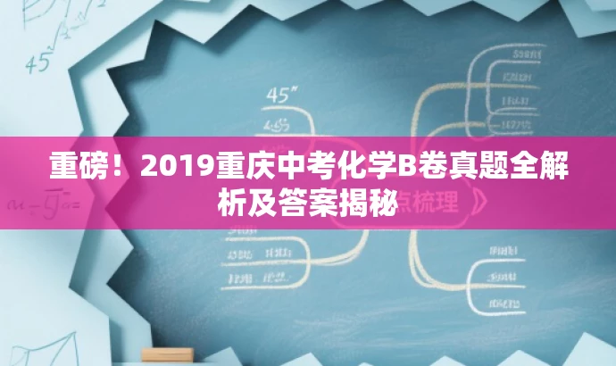 重磅！2019重庆中考化学B卷真题全解析及答案揭秘