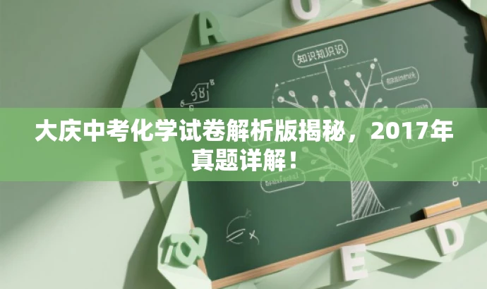 大庆中考化学试卷解析版揭秘，2017年真题详解！