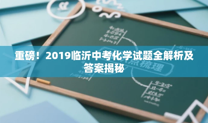 重磅！2019临沂中考化学试题全解析及答案揭秘