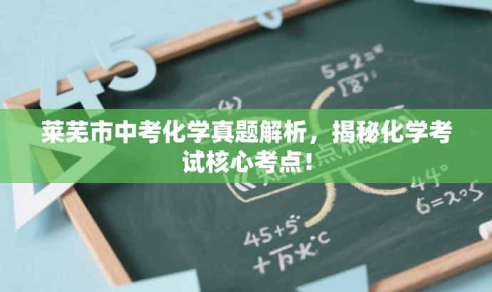 莱芜市中考化学真题解析,揭秘化学考试核心考点! 莱芜市中考化学真题解析,揭秘化学考试核心考点!