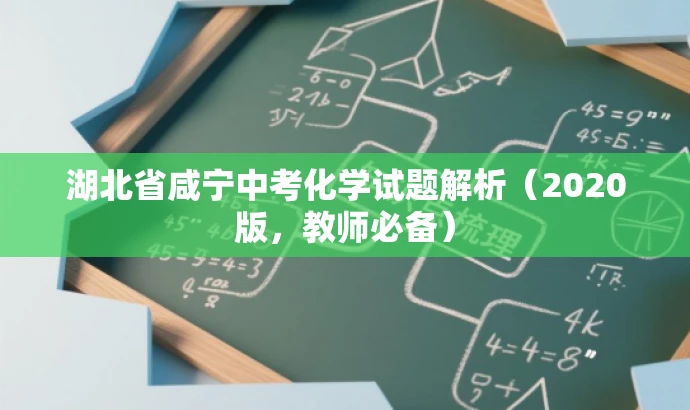 湖北省咸宁中考化学试题解析(2020版,教师必备) 湖北省咸宁中考化学试题解析(2020版,教师必备)