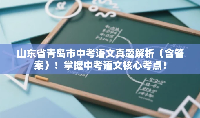 山东省青岛市中考语文真题解析(含答案)!掌握中考语文核心考点! 山东省青岛市中考语文真题解析(含答案)!掌握中考语文核心考点!