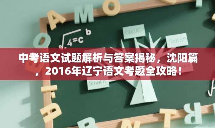 中考语文试题解析与答案揭秘，沈阳篇，2016年辽宁语文考题全攻略！