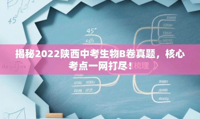 揭秘2022陕西中考生物B卷真题,核心考点一网打尽! 揭秘2022陕西中考生物B卷真题,核心考点一网打尽!