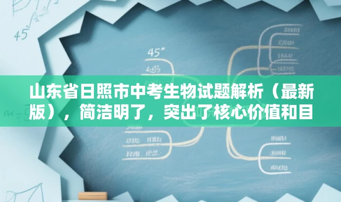 山东省日照市中考生物试题解析(最新版),简洁明了,突出了核心价值和目标人群需求,同时语言有吸引力,能够吸引教师的关注。 山东省日照市中考生物试题解析(最新版),简洁明了,突出了核心价值和目标人群需求,同时语言有吸引力,能够吸引教师的关注。