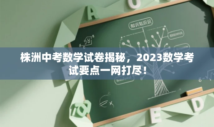 株洲中考数学试卷揭秘,2023数学考试要点一网打尽! 株洲中考数学试卷揭秘,2023数学考试要点一网打尽!