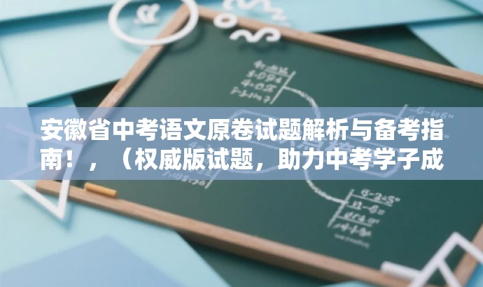 安徽省中考语文原卷试题解析与备考指南！，（权威版试题，助力中考学子成功！）