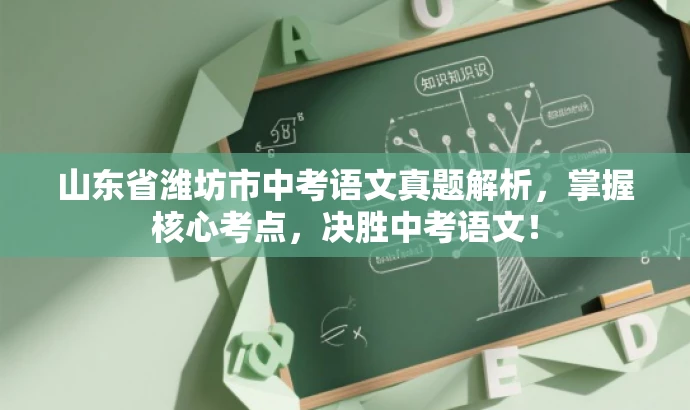 山东省潍坊市中考语文真题解析,掌握核心考点,决胜中考语文! 山东省潍坊市中考语文真题解析,掌握核心考点,决胜中考语文!