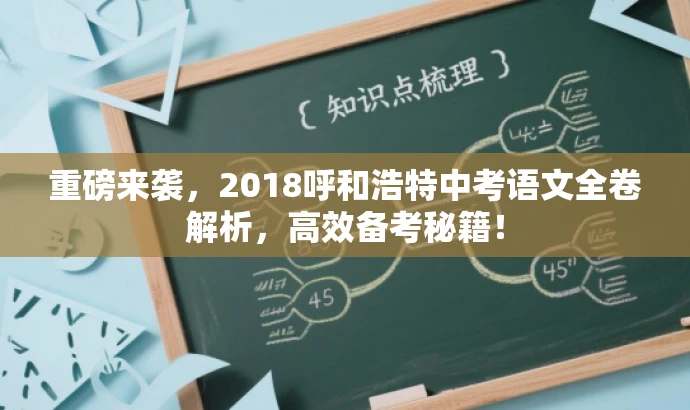 重磅来袭,2018呼和浩特中考语文全卷解析,高效备考秘籍! 重磅来袭,2018呼和浩特中考语文全卷解析,高效备考秘籍!