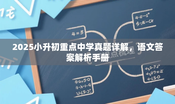 2025小升初重点中学真题详解,语文答案解析手册 2025小升初重点中学真题详解,语文答案解析手册