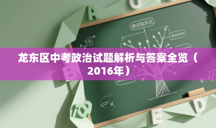 龙东区中考政治试题解析与答案全览（2016年）
