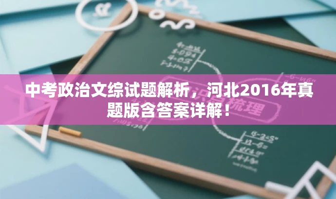 中考政治文综试题解析，河北2016年真题版含答案详解！