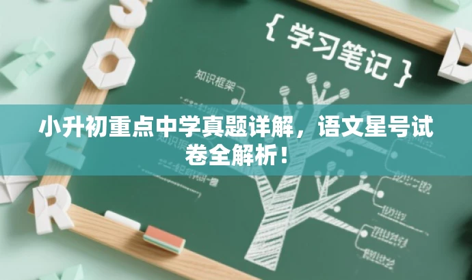 小升初重点中学真题详解,语文星号试卷全解析! 小升初重点中学真题详解,语文星号试卷全解析!
