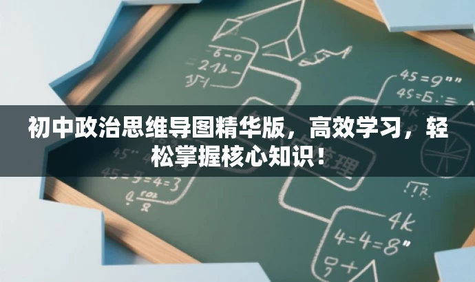初中政治思维导图精华版，高效学习，轻松掌握核心知识！