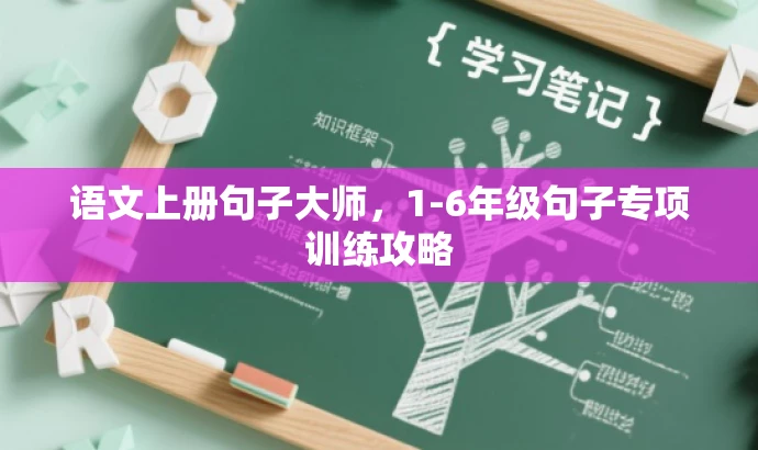 语文上册句子大师，1-6年级句子专项训练攻略